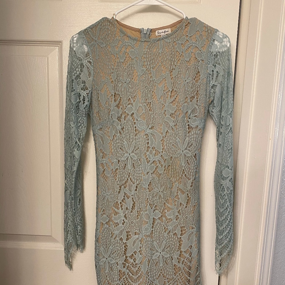 Light Blue Lacy Dress
